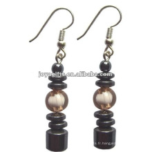 Fashion Hematite Drum Beads Earring